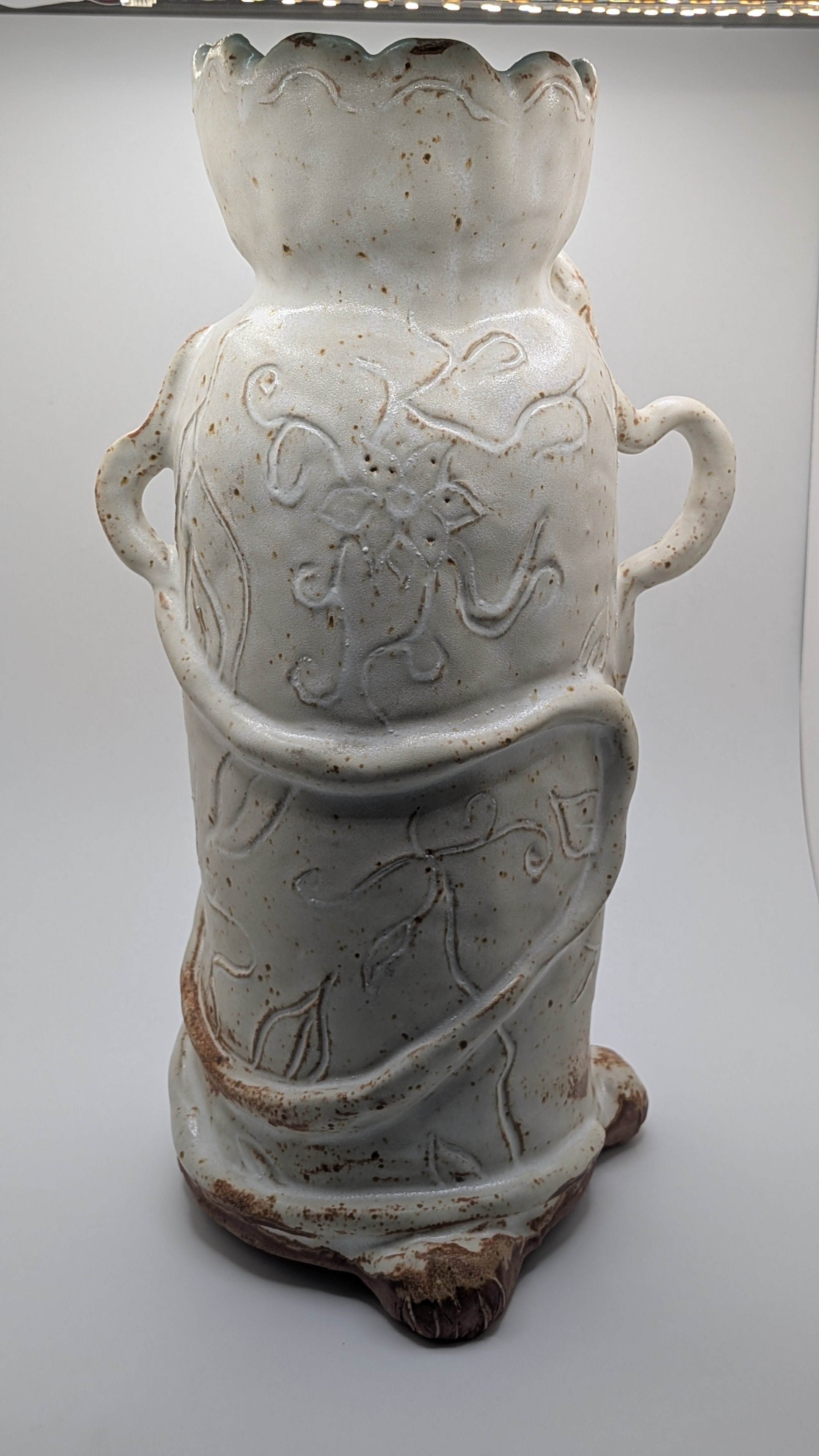 Floral Totem Vessel by Cheyanna Paints