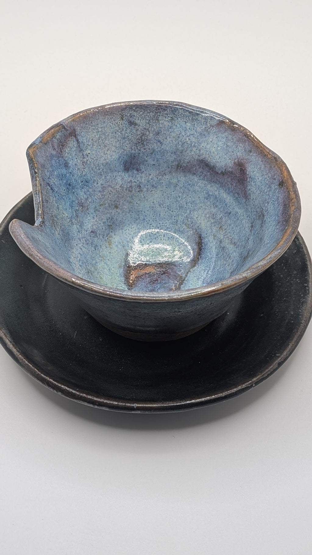 Chipped Tea Cup and Plate