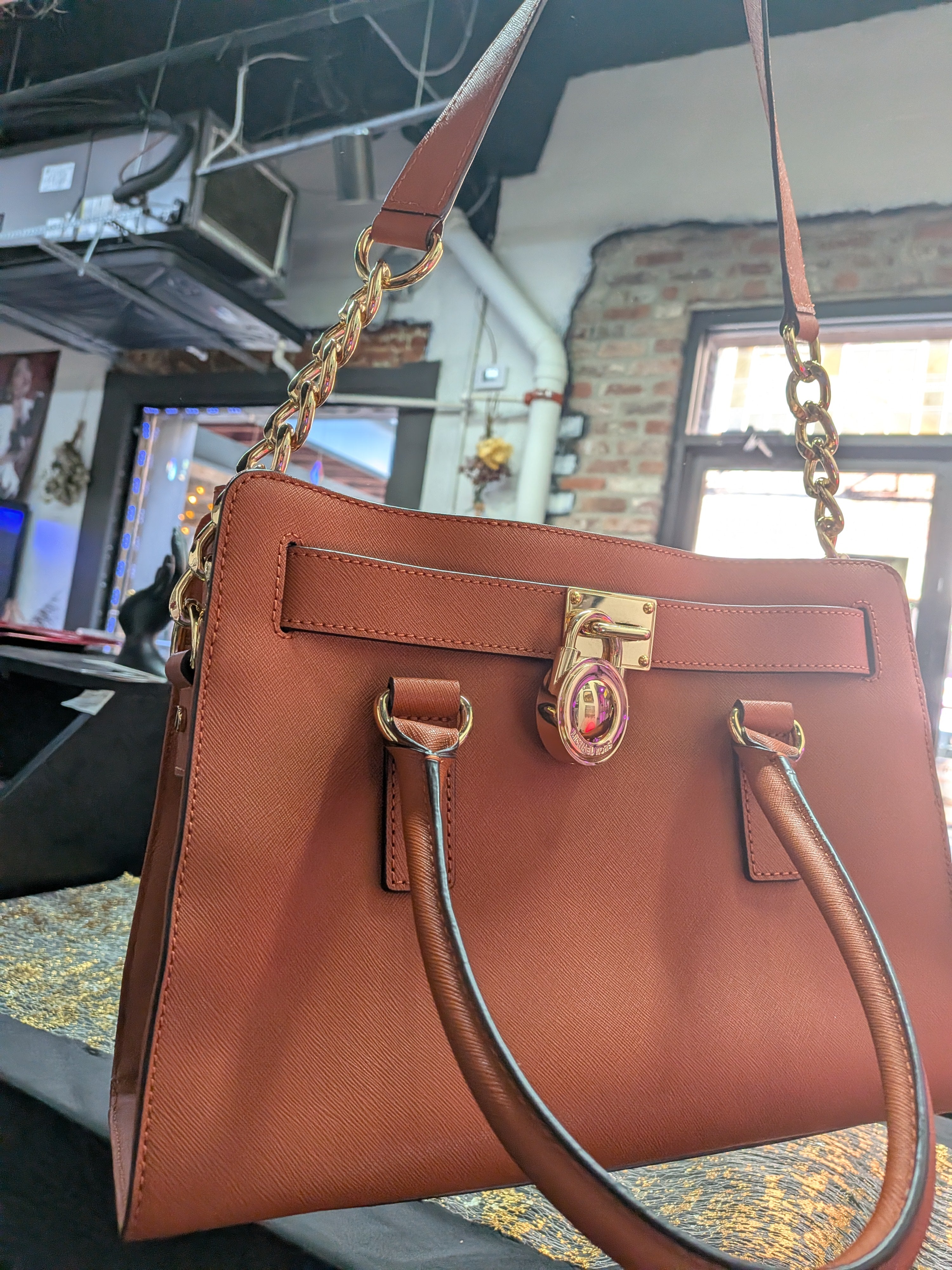 Michael Kors Hamilton Orange like brand new! $222