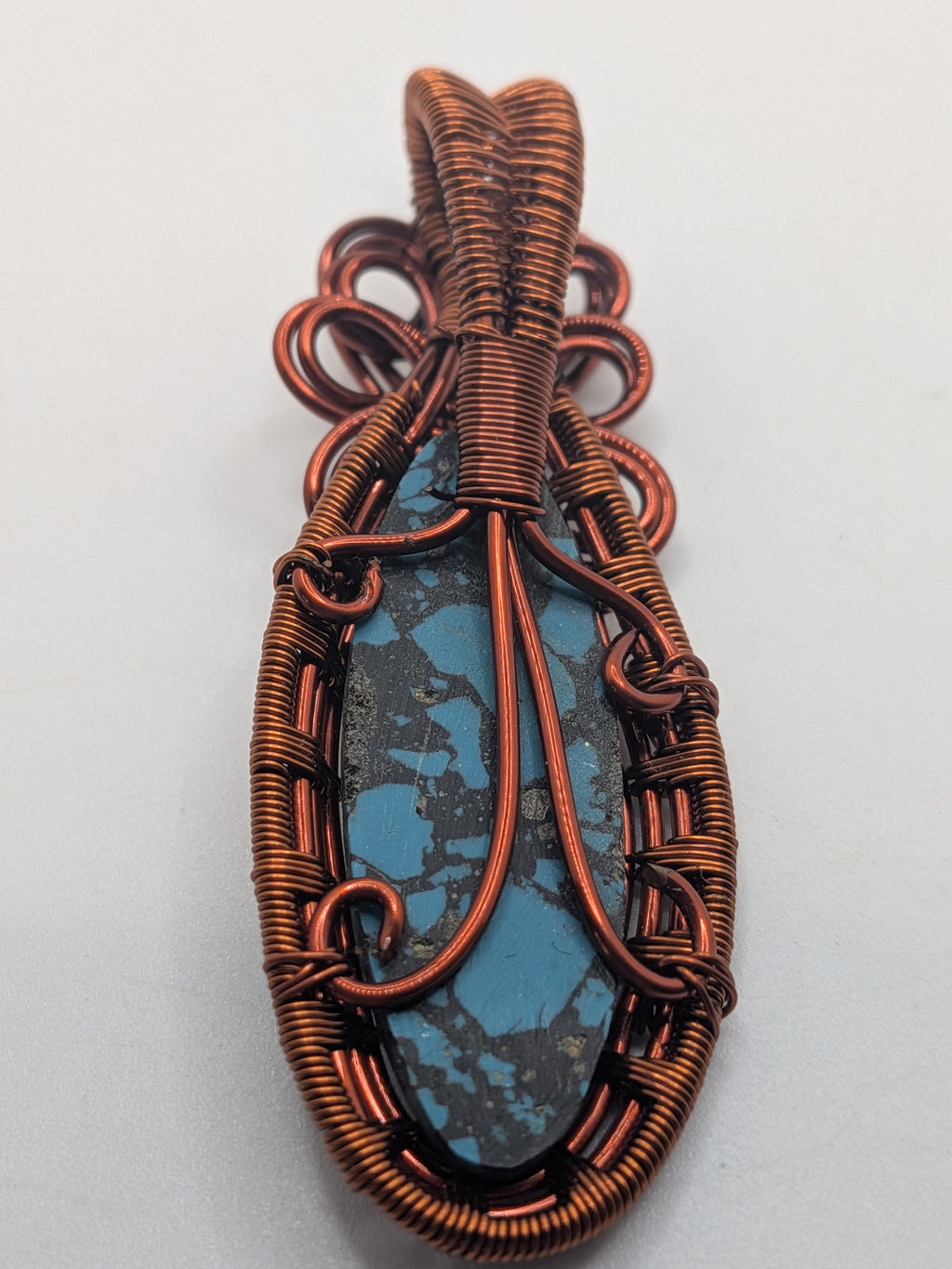 Wusah Designs Sediment Jasper Pendant in Pure Copper $88