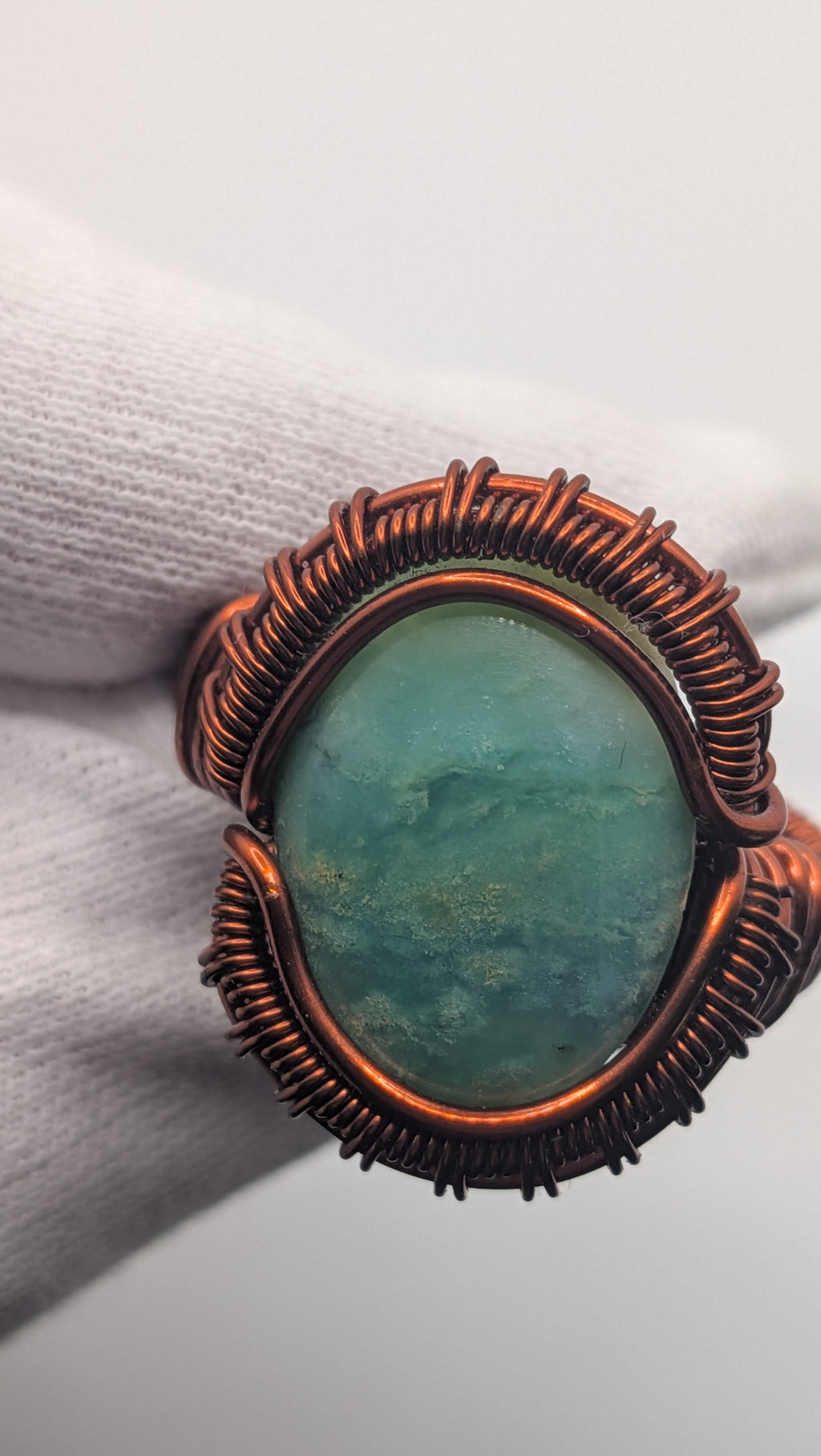 Wu-Sah Designs – Blue Opal Copper Ring