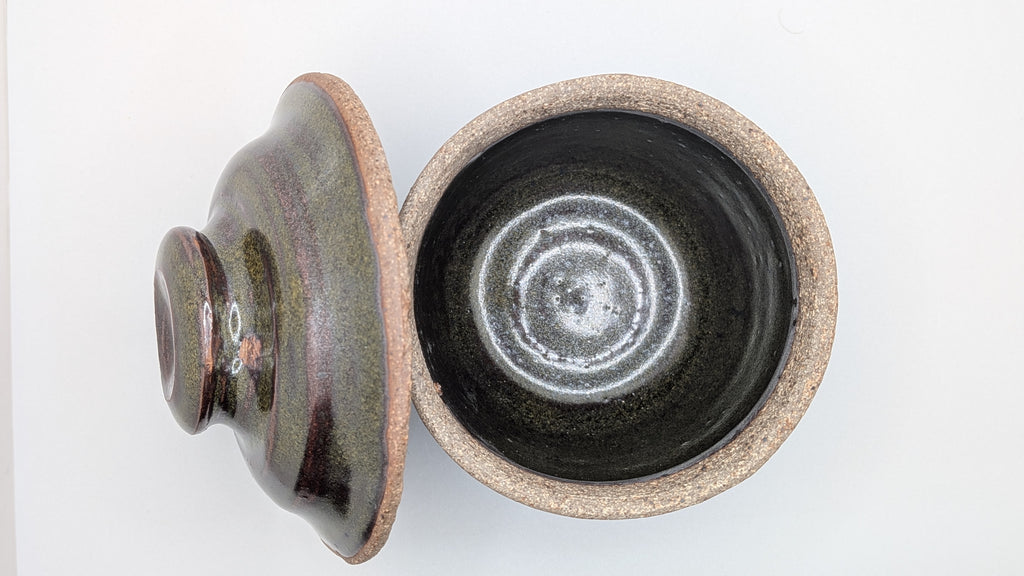 Ceramic Lotus Jar with Lid