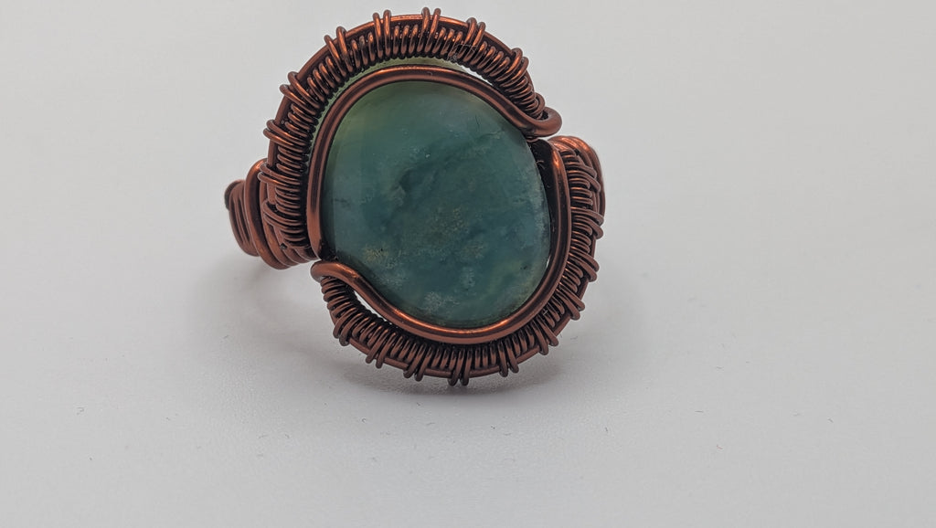 Wu-Sah Designs – Blue Opal Copper Ring