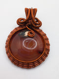 Wusah Carnelian Wire-Wrapped Pendant $45