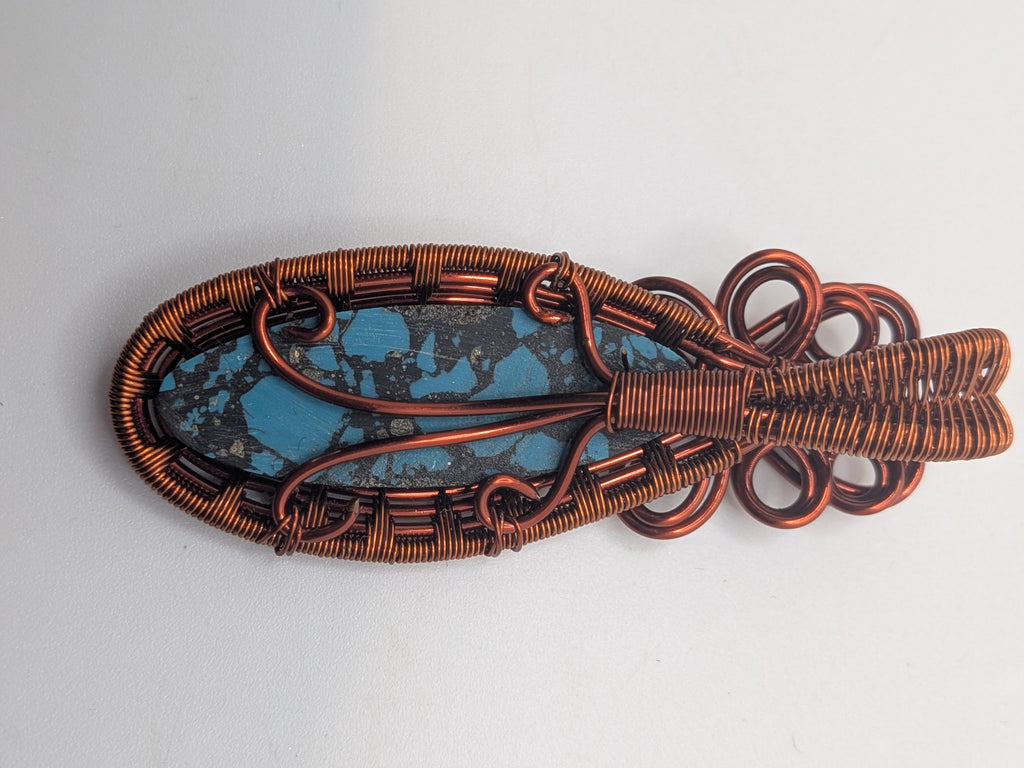 Wusah Designs Sediment Jasper Pendant in Pure Copper $88