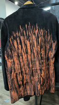 DX Orange Leather Hand painted Jacket