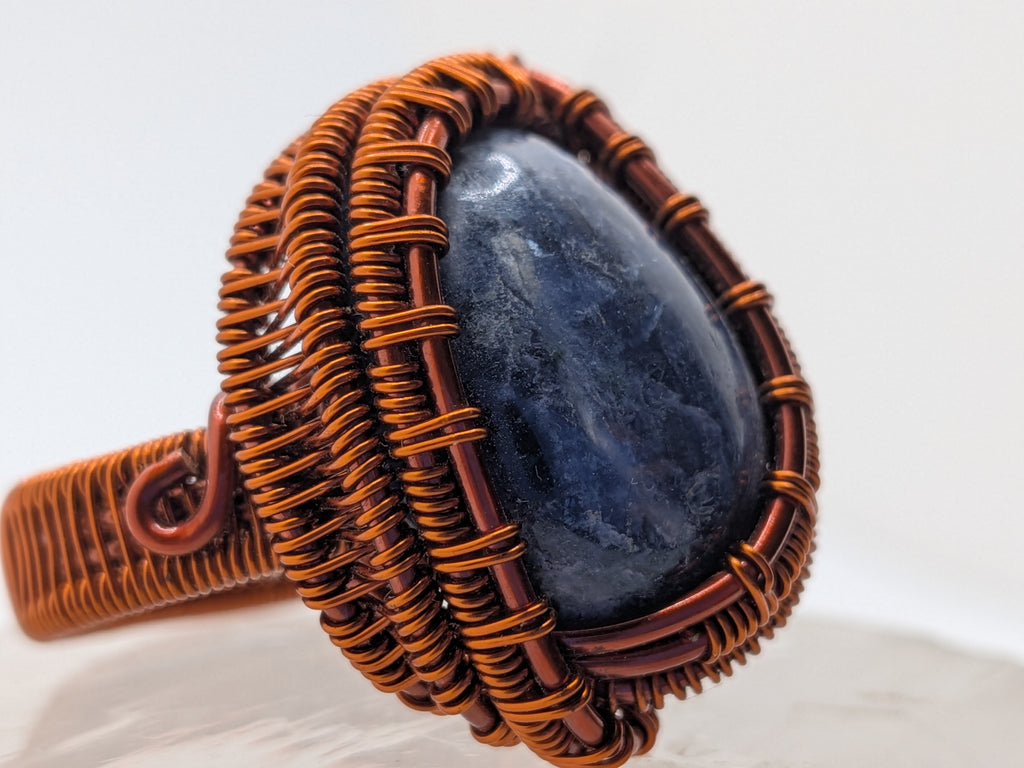 WuSah Designs Lapis & Copper Ring $99