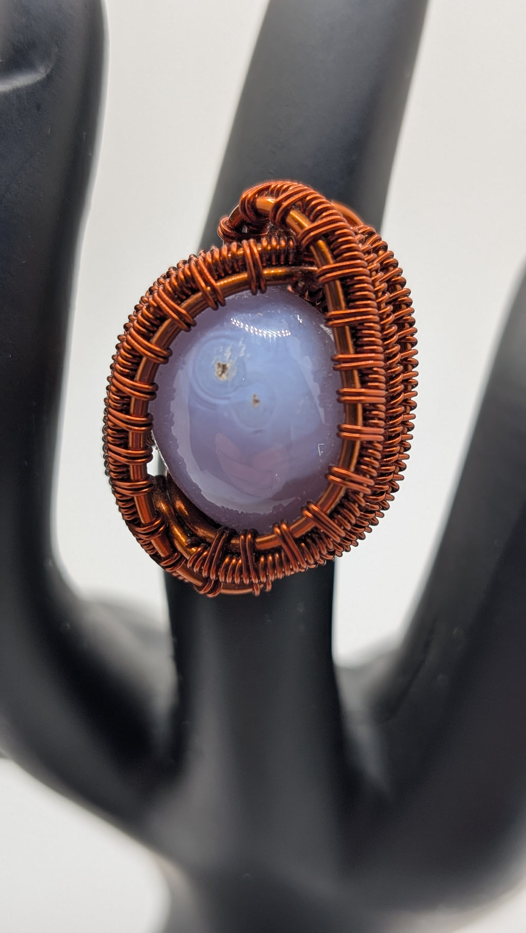 Wu-Sah Designs Pure Copper and Lavender Stone Ring