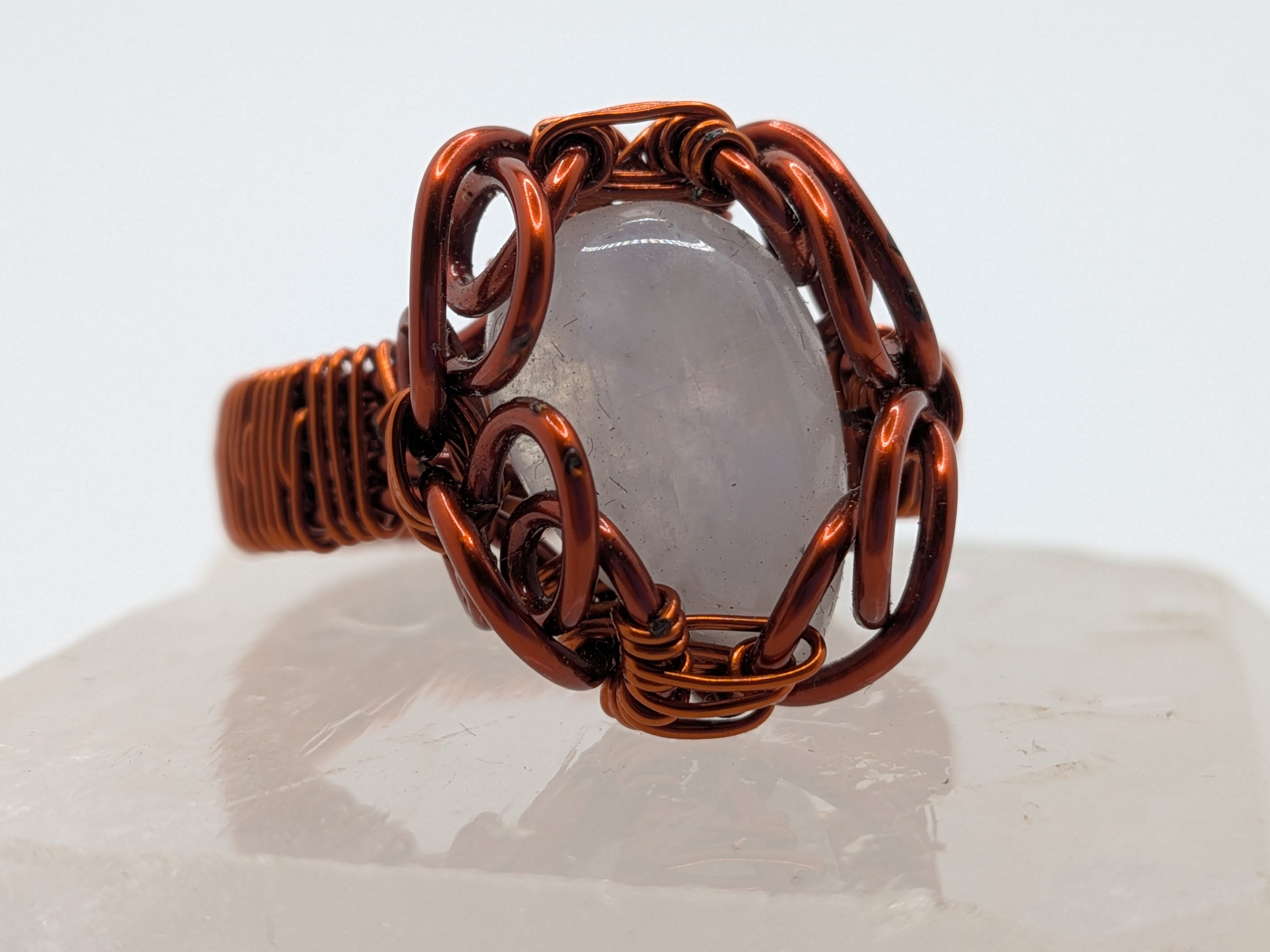 WuSah Designs Moonstone & Copper Ring Price: $88